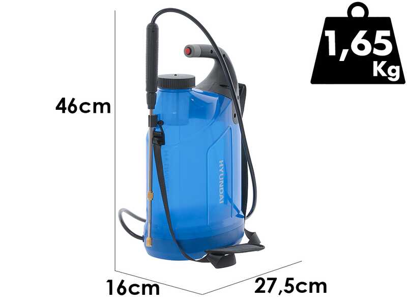 Hyundai KF-7C-2 - Pompa irroratrice elettrica a batteria - A spalla - 7L - 5V 2.5Ah