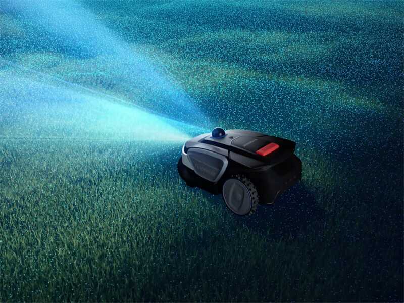 Robottiruohonleikkuri nurmialueella