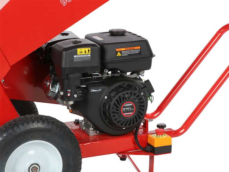 Attila ATS 900 DL - Biotrituratore a scoppio - Motore a benzina Loncin da 270cc - Doppia configurazione di scarico
