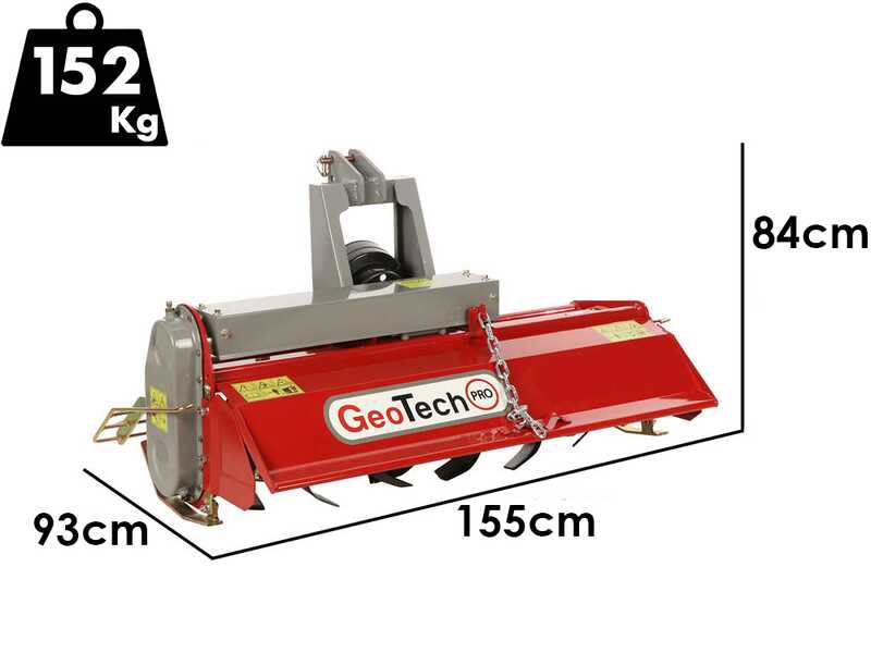 GeoTech Pro LRT 135 - Zappatrice per trattore serie leggera - Spostamento manuale