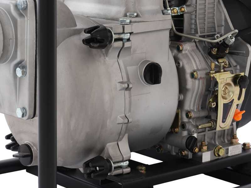 BlackStone BD-ST 10000ES - Motopompa diesel per acque nere sporche - Raccordi 100 mm