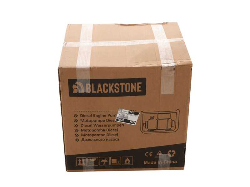 BlackStone BD-ST 10000ES - Motopompa diesel per acque nere sporche - Raccordi 100 mm
