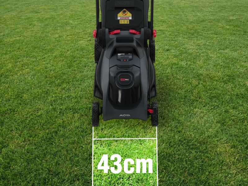 MOVA GL417 - Tagliaerba a batteria - 40V 4Ah - Taglio 43 cm