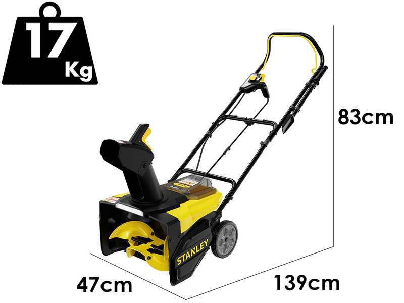 Stanley Fatmax SCSNP460R2-QW - Spazzaneve a batteria - 2 x 18V 6Ah