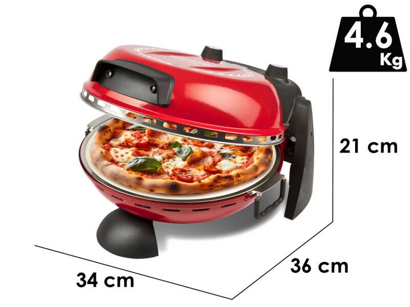 G3 Ferrari Delizia Anniversary Rosso - Forno Pizza Elettrico - Pietra refrattaria