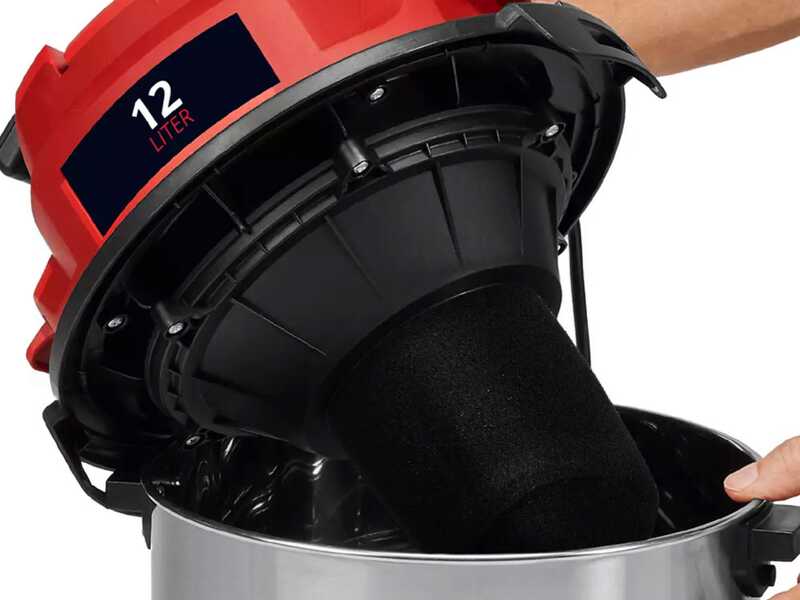 Einhell TC-VC 1240 S - Bidone aspirasolidi e liquidi - 12L - 950W