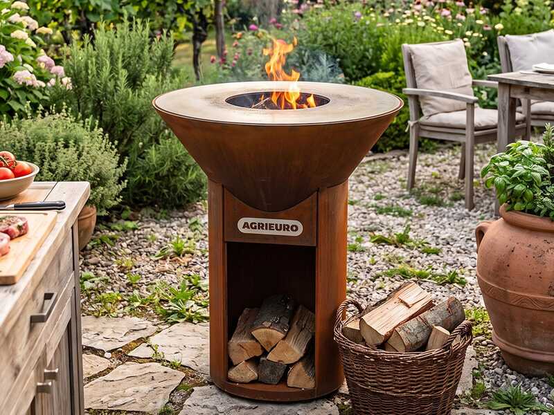Icon 80 - Barbecue a legna in Corten