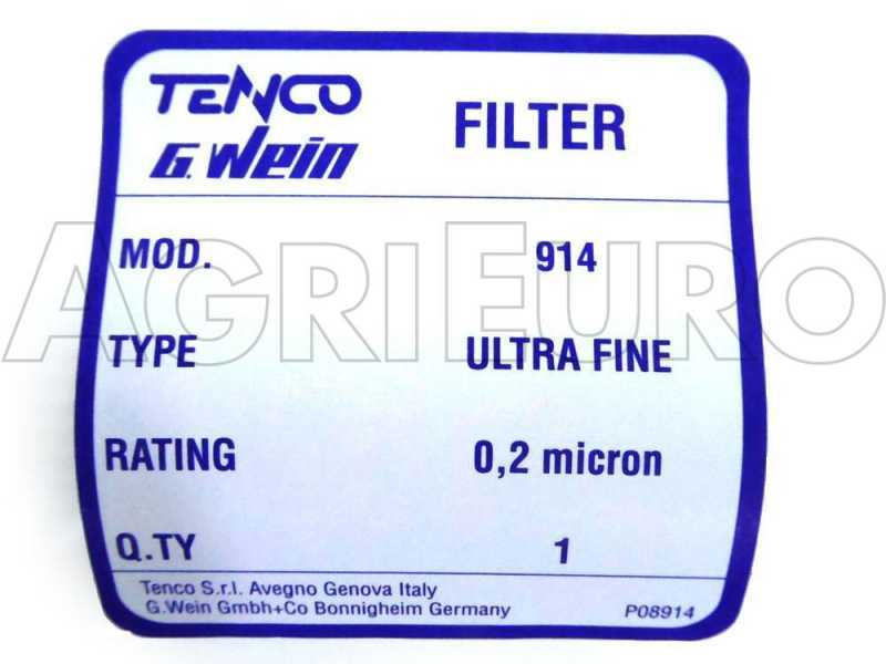 Cartuccia filtro per vini bianchi 0.2 &micro;m per Enolmatic Tandem - Filtraggio vino Ultra Fine