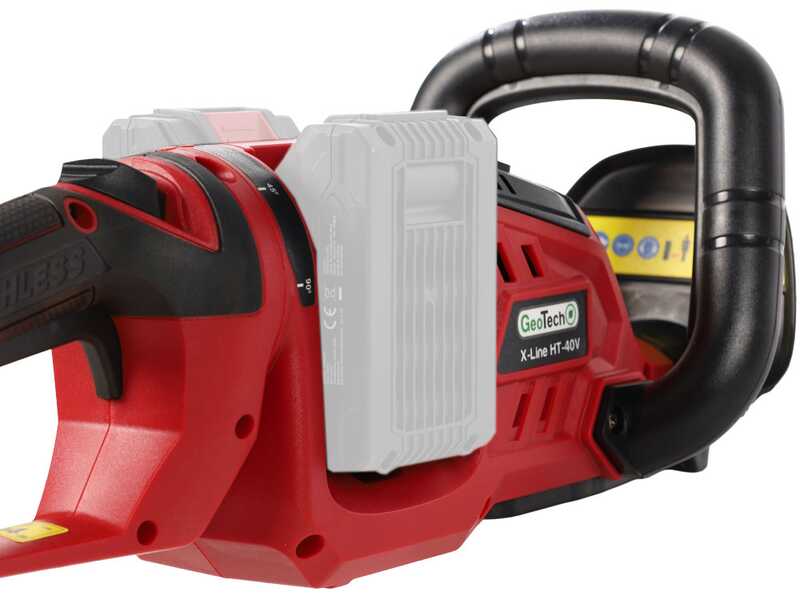 GeoTech X-Line HT-40V - Tagliasiepi a batteria - 40V - SENZA BATTERIA E CARICABATTERIE