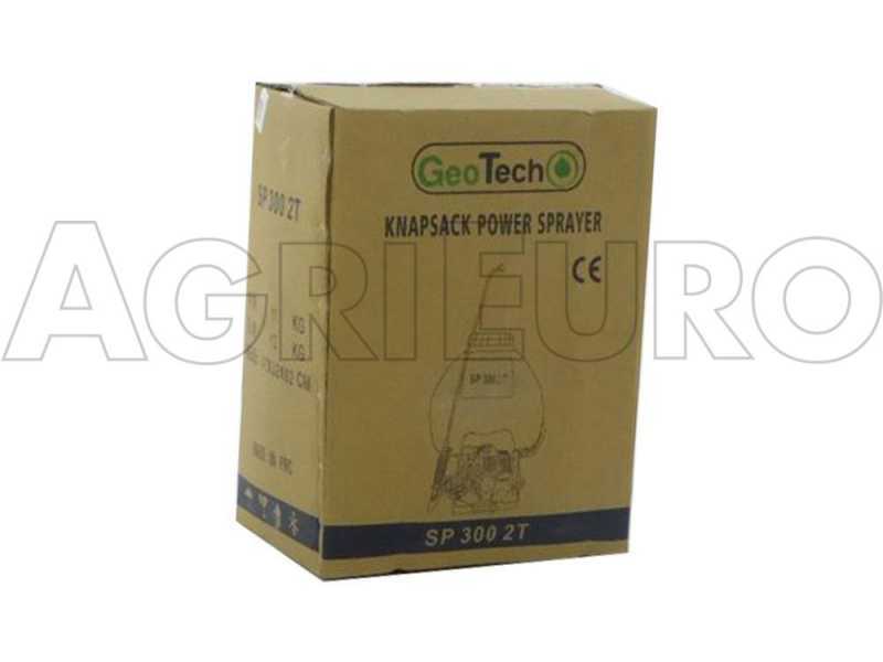 GeoTech SP 300 2T - Pompa irroratrice a scoppio spalleggiata - 2 tempi a miscela
