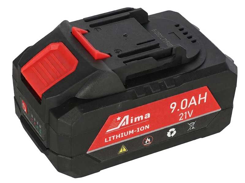 Aima Special ONE Cordless - Abbacchiatore elettrico 230/320 cm a batteria al litio 2x 21V 9Ah - Asta telescopica in alluminio