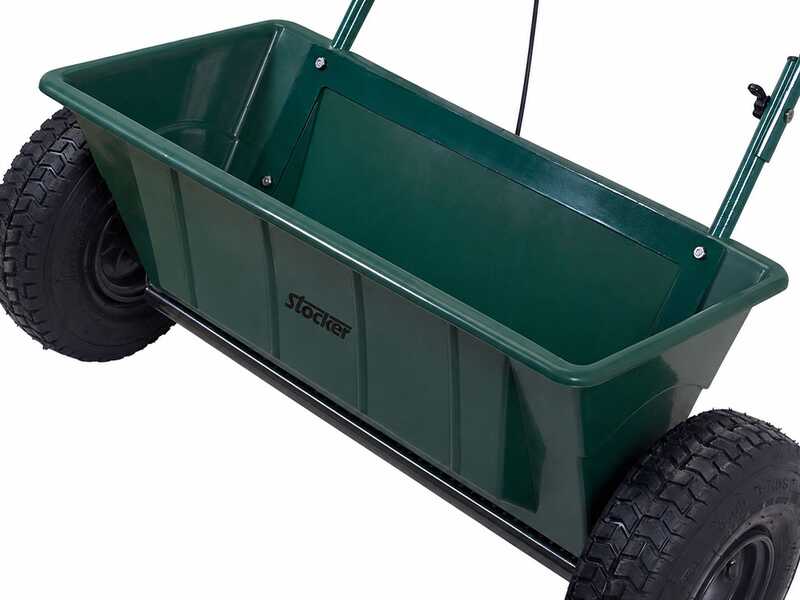 Stocker 3915 - Carrello spandiconcime - Seminatrice a spinta - Capacit&agrave; 27 Kg