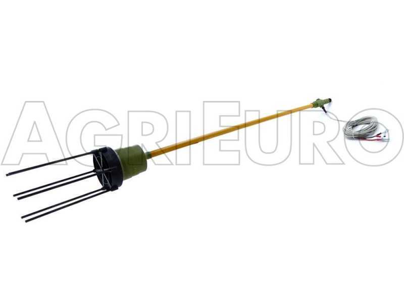 Oliviero Synthesis - Abbacchiatore elettrico a batteria da 180 cm con asta fissa in alluminio