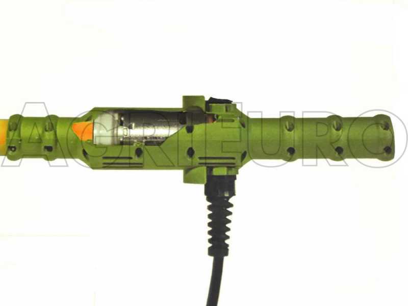Oliviero Synthesis - Abbacchiatore elettrico a batteria da 180 cm con asta fissa in alluminio