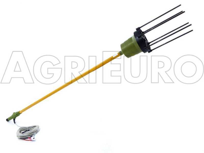 Oliviero Synthesis - Abbacchiatore elettrico a batteria da 180 cm con asta fissa in alluminio