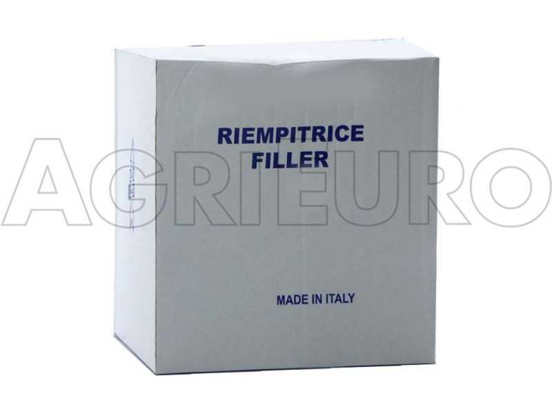 Riempitrice manuale 3B INOX a 3 attacchi con beccucci serbatoio e struttura in acciaio inox