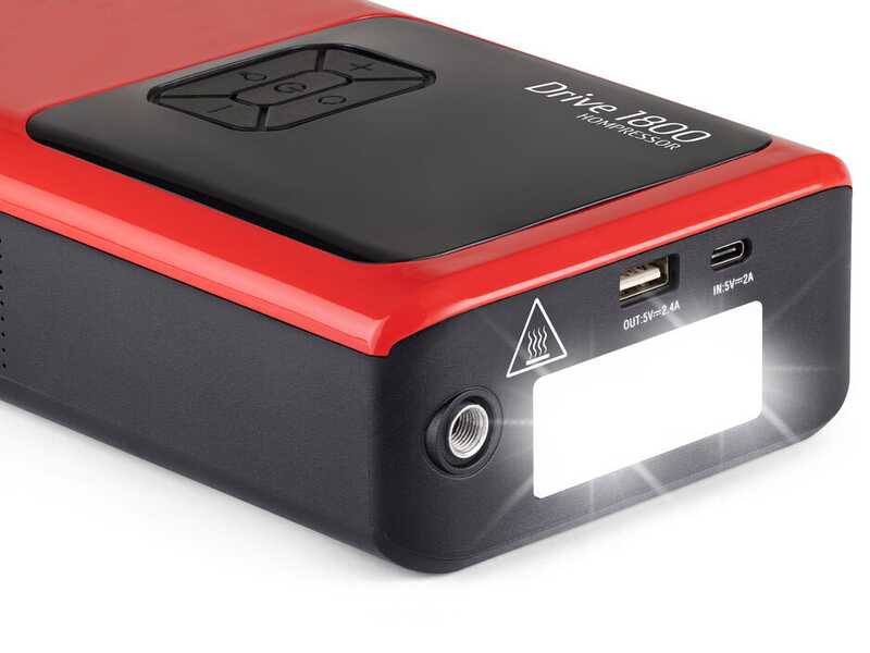 Telwin Drive 1800 Kompressor - Avviatore e compressore portatile multifunzione - Power Bank