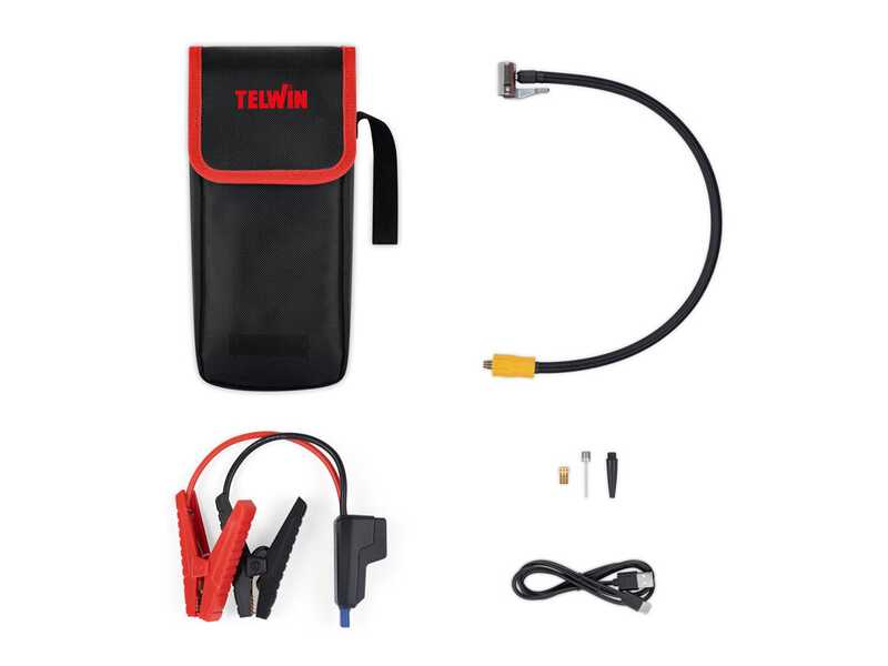 Telwin Drive 1800 Kompressor - Avviatore e compressore portatile multifunzione - Power Bank