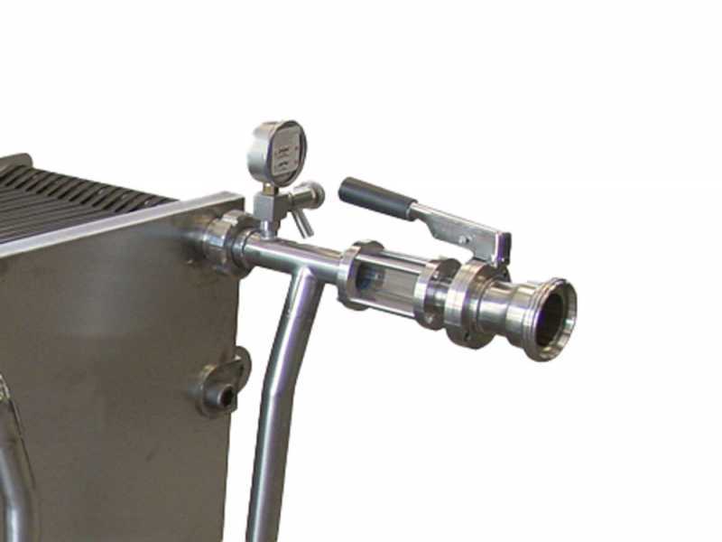 Enotecnica Pillan FC44 - Filtro professionale per cantina da 40 cartoni 40x40 cm - telaio/pompa acciaio INOX