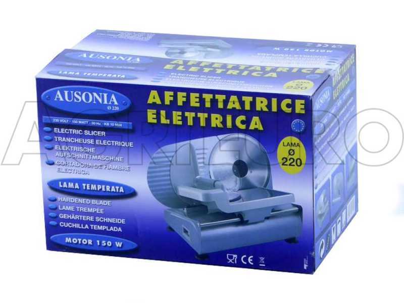 RGV Ausonia 220 Silver - Affettatrice con lama estraibile da 220mm - 150W