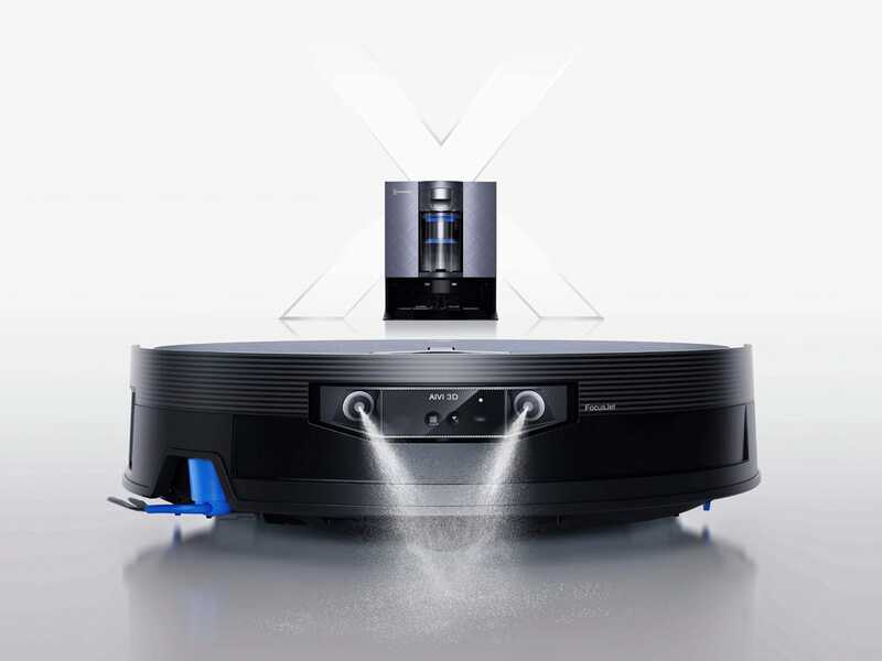 Ecovacs DEEBOT X12 OmniCyclone - Robot aspirapolvere e lavapavimenti - Stazione automatica e OZMO Roller 3.0