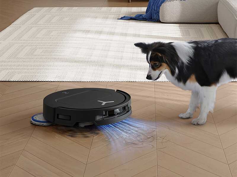 Ecovacs DEEBOT T50 OMNI Gen3 Nero - Robot aspirapolvere e lavapavimenti - Stazione automatica e aspirazione 25.000 Pa
