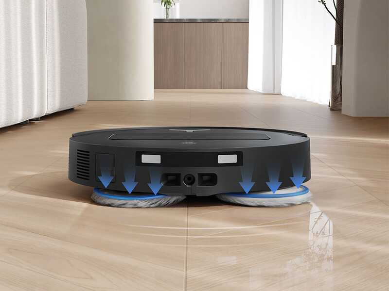 Ecovacs DEEBOT T50 OMNI Gen3 Nero - Robot aspirapolvere e lavapavimenti - Stazione automatica e aspirazione 25.000 Pa