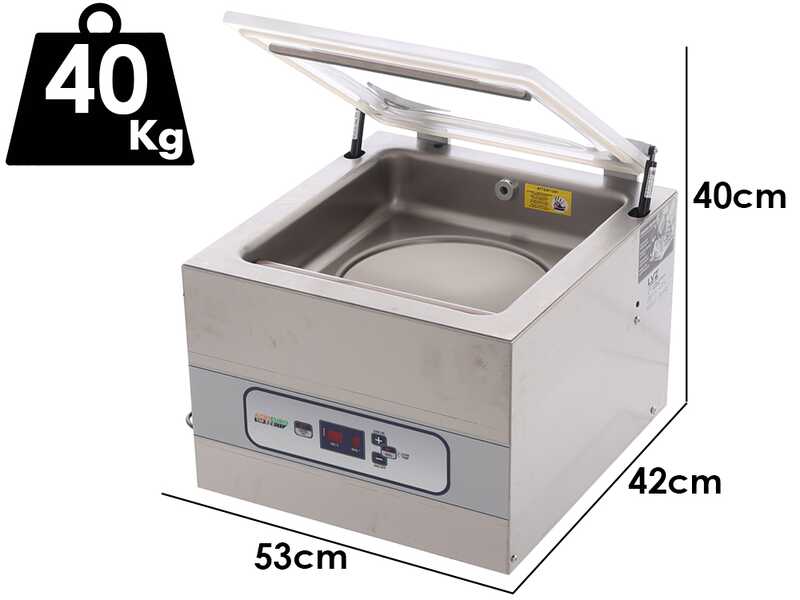 Macchina sottovuoto a campana Euro 3500 Inox - Barra saldante da 35cm