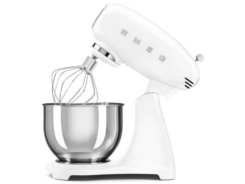 Smeg Full Color Bianco SMF05WHEU - Impastatrice Planetaria - Vasca in Inox da 4,8 litri
