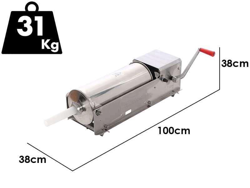 Tre Spade IK15 Deluxe - Insaccatrice manuale professionale 15 Lt - 2 Velocit&agrave;