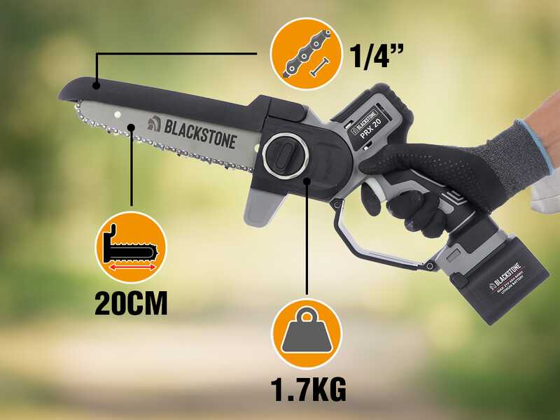BlackStone PRX 20 - Potatore manuale a batteria - 2 x 21V 4Ah
