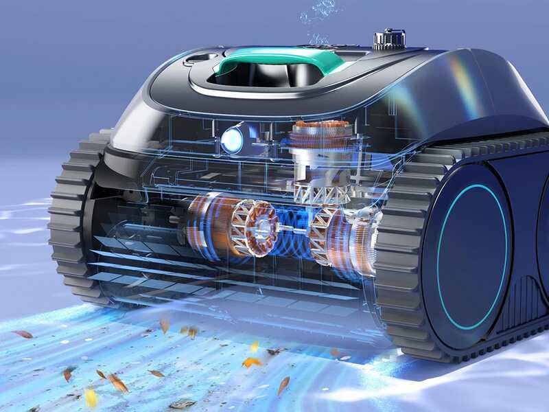 Wybot Osprey 800 - Robot pulisci piscina a batteria - Gestione Tramite App