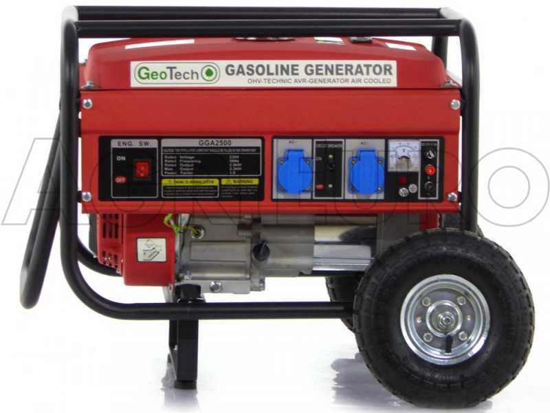 GeoTech GGA2500 - Generatore di corrente carrellato con AVR 2.1 kW - Continua 2 kW Monofase