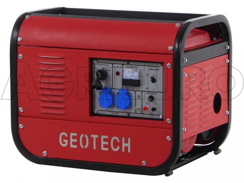 GeoTech GGSA3000ES - Generatore di corrente con AVR e avv. elettrico 2.7 kW - Continua 2.5 kW Monofase