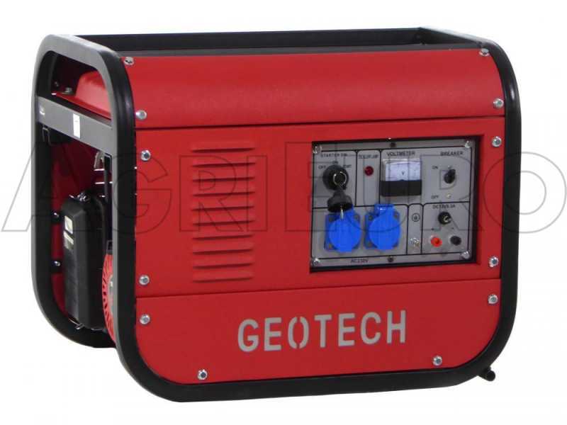 GeoTech GGSA3000ES - Generatore di corrente con AVR e avv. elettrico 2.7 kW - Continua 2.5 kW Monofase