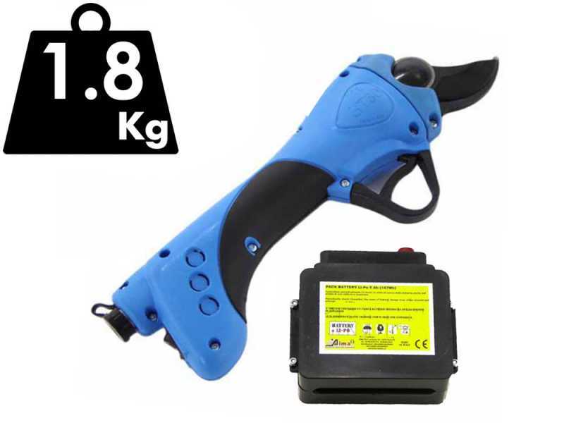 Aima GT 30 - Forbici elettriche da potatura - Batteria LiPo da 5Ah. Taglio &Oslash; max 30-35mm
