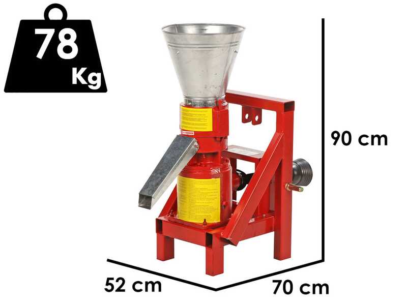 GeoTech-Pro TWPM150 - Pellettatrice a trattore - Produzione in casa del pellet da riscaldamento