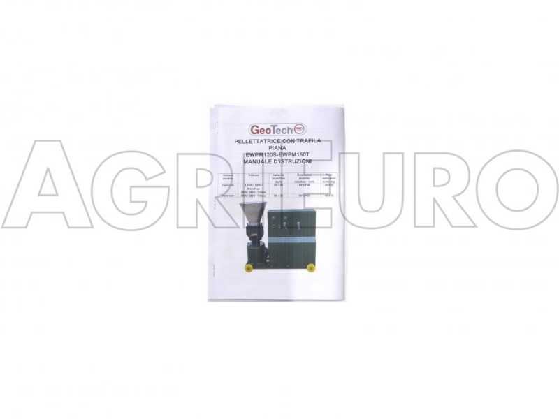 GeoTech-Pro EWPM150T - Pellettatrice trifase - Produzione in casa del pellet da riscaldamento