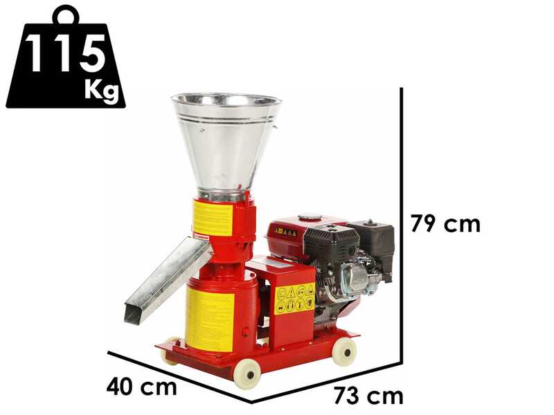 GeoTech-Pro GWPM150 - Pellettatrice a scoppio - Produzione in casa del pellet da riscaldamento