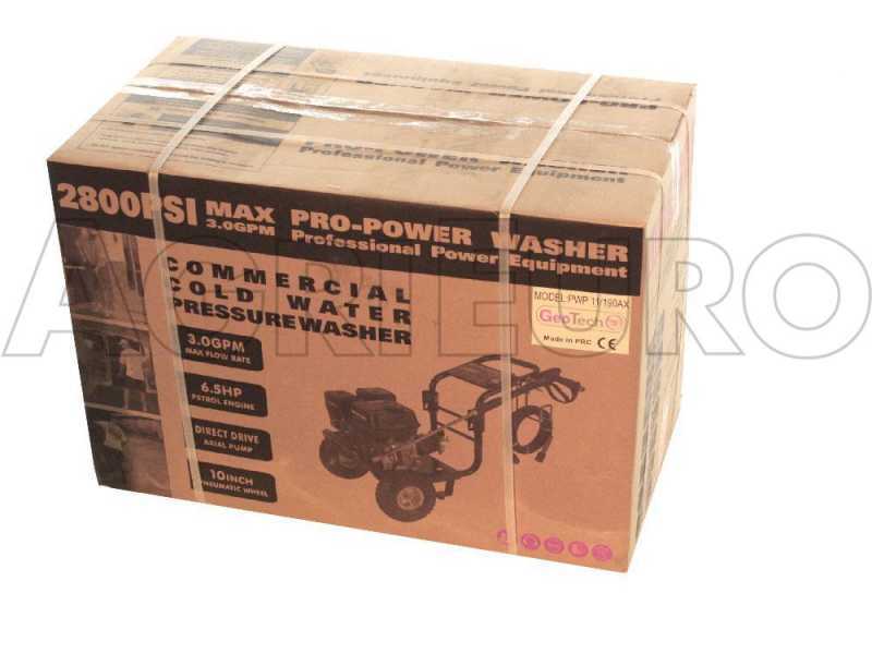 GeoTech-Pro PWP 12/205 ZW Idropulitrice a scoppio - 206 bar - Motore Loncin a benzina 196cc