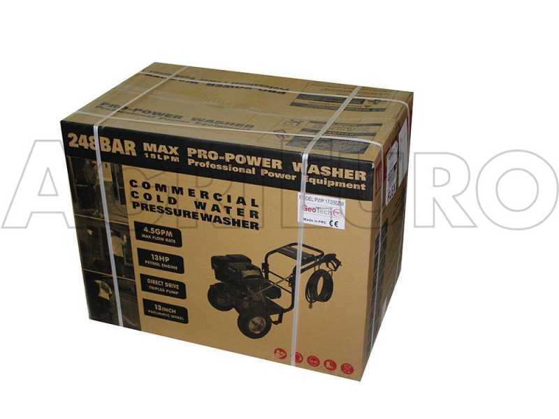 GeoTech-Pro PWP 17/250 ZW - Idropulitrice a scoppio - 248 bar - Motore Loncin a benzina 389cc
