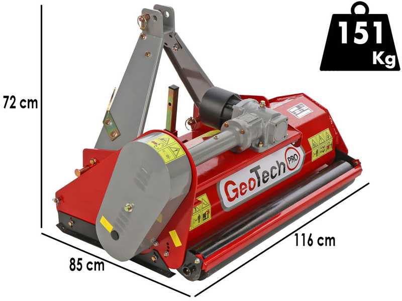 GeoTech-Pro LFM105 - Trinciaerba per trattore - Serie leggera