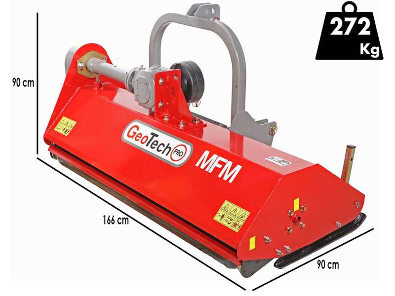 GeoTech-Pro MFM-155 - Trinciaerba per trattore - Serie media