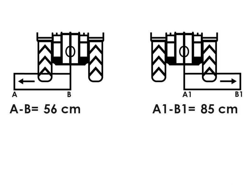 GeoTech-Pro KFM 130M - Trinciaerba per trattore - Serie medio-leggera - Spostamento manuale