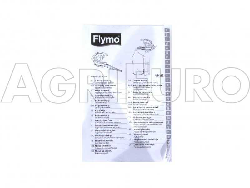 Flymo Power Vac 3000 - Soffiatore aspiratore per foglie elettrico