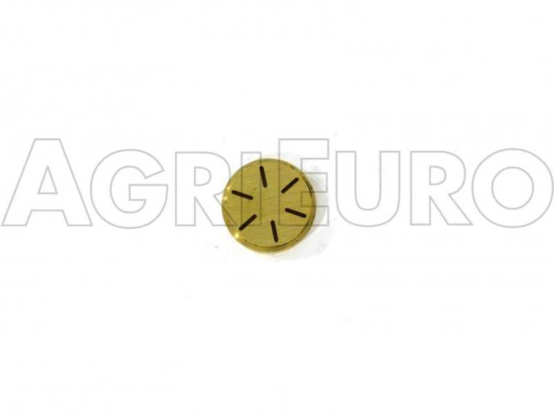 Trafila in ottone per TAGLIATELLE 8 mm. per torchietto pasta manuale