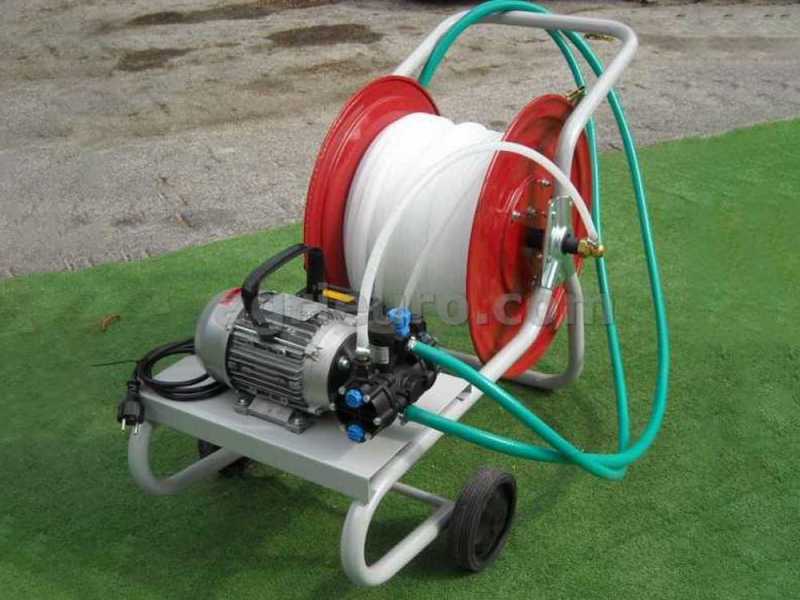 Kit motopompa irrorazione con carrello - Pompa Comet MC18 con motore elettrico