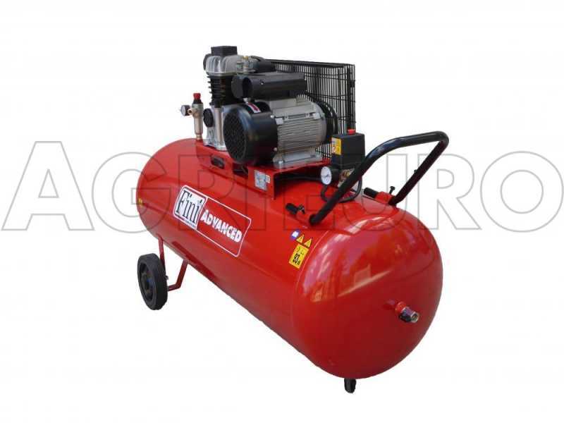 Fini Advanced MK 103-200-3M - Compressore aria elettrico monofase a cinghia - Motore 3 HP - 200 lt