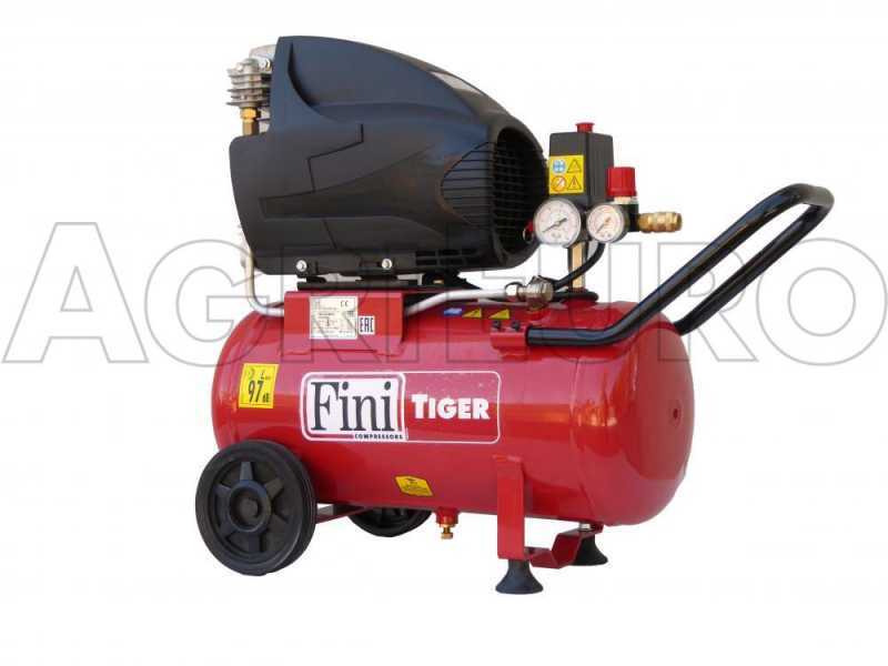 Fini Tiger MK 285 24 - Compressore aria elettrico carrellato - motore 2.5 HP - 24 lt