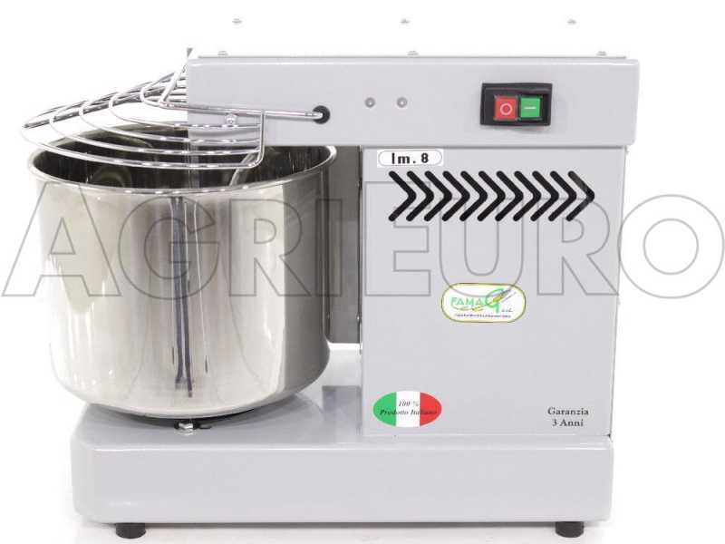 Famag IM 8/230 1 Velocit&agrave; Silver - Impastatrice a spirale 8 Kg